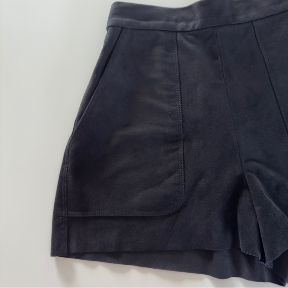 Wilfred High Waist Black Suede Shorts - Picture 4 of 9